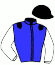 casaque portée par Den Dubbelden D. jockey du cheval de course MIREIJE CHARISMA, information pmu ZETURF