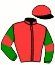 casaque portée par Gocciadoro A. jockey du cheval de course BEPI BI, information pmu ZETURF