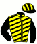 casaque portée par Abrivard M. jockey du cheval de course DOOSTY, information pmu ZETURF