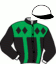 casaque portée par Di Nardo A. jockey du cheval de course DAKAR, information pmu ZETURF