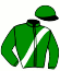 casaque portée par Ouvrie T. jockey du cheval de course GALANTIS, information pmu ZETURF