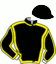 casaque portée par Abrivard M. jockey du cheval de course KILIMANJARO, information pmu ZETURF