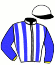 casaque portée par Ouvrie F. jockey du cheval de course ECLISSI BFC, information pmu ZETURF casaque portée par Ouvrie F. jockey du cheval de course ECLISSI BFC, information pmu ZETURF