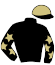 casaque portée par Thomain D. jockey du cheval de course J'AIME LE FOOT, information pmu ZETURF