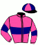casaque portée par Desmigneux F. jockey du cheval de course JOLI CHERI, information pmu ZETURF
