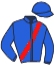 casaque portée par Bazire J. M. jockey du cheval de course EROS ZOLA, information pmu ZETURF