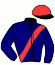 casaque portée par Bazire N. jockey du cheval de course KOVES DU PONT, information pmu ZETURF