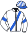 casaque portée par Rochard B. jockey du cheval de course KAVANI, information pmu ZETURF