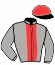 casaque portée par Raffin E. jockey du cheval de course KERGOMAR SIBEY, information pmu ZETURF