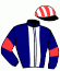 casaque portée par Collette A. jockey du cheval de course KADO SHINING, information pmu ZETURF