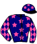 casaque portée par Guelpa J. jockey du cheval de course JOIA DE PIENCOURT, information pmu ZETURF