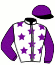 casaque portée par Lagadeuc F. jockey du cheval de course LAIKA DES MARES, information pmu ZETURF