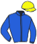 casaque portée par Mlle Levesque T. jockey du cheval de course MANSKENSTOSEN, information pmu ZETURF