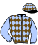 casaque portée par Mottier M. jockey du cheval de course JILANZA DU MOULIN, information pmu ZETURF