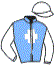 casaque portée par Raffin E. jockey du cheval de course RED D'OVER, information pmu ZETURF