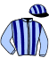 casaque portée par Derrian J. P. jockey du cheval de course GERGOVIE QUESNOT, information pmu ZETURF