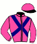 casaque portée par Andre A. jockey du cheval de course IGO CLEA, information pmu ZETURF