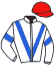 casaque portée par Duvaldestin Theo jockey du cheval de course HARMONIOUSLY, information pmu ZETURF casaque portée par Duvaldestin Theo jockey du cheval de course HARMONIOUSLY, information pmu ZETURF