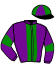 casaque portée par Raffin E. jockey du cheval de course LUCKY DES SOURCES, information pmu ZETURF
