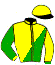 casaque portée par Broust F. jockey du cheval de course DICK DES MALBERAUX, information pmu ZETURF