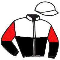 casaque portée par Abrivard M. jockey du cheval de course ICONE D'AVENIR, information pmu ZETURF