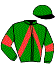 casaque portée par Cavanie Mme P. jockey du cheval de course HURRICANE STEED, information pmu ZETURF