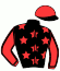 casaque portée par Ploquin Pau. Ph. jockey du cheval de course KALAO DU VIVIER, information pmu ZETURF
