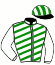casaque portée par Abrivard L. jockey du cheval de course MISS JAJA, information pmu ZETURF