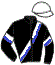 casaque portée par Vercruysse P. jockey du cheval de course DJANGO SILVER, information pmu ZETURF casaque portée par Vercruysse P. jockey du cheval de course DJANGO SILVER, information pmu ZETURF