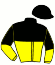 casaque portée par Rochard B. jockey du cheval de course JANGO VICI, information pmu ZETURF