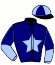 casaque portée par Balu J. jockey du cheval de course JAKARTAS DES PRES, information pmu ZETURF