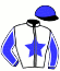 casaque portée par Nivard F. jockey du cheval de course LILAS CASTELLE, information pmu ZETURF