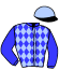 casaque portée par Mottier M. jockey du cheval de course LONDON, information pmu ZETURF
