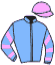 casaque portée par Abrivard A. jockey du cheval de course LEONA DU GITE, information pmu ZETURF