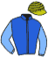 casaque portée par Jublot L. jockey du cheval de course KOBALT GAGOU, information pmu ZETURF