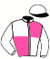 casaque portée par Bonne D. jockey du cheval de course LAURENE DE BAILLY, information pmu ZETURF