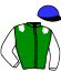 casaque portée par Bonne D. jockey du cheval de course KIARA DU SAPTEL, information pmu ZETURF