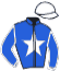 casaque portée par Ferron Jea. jockey du cheval de course JUVENTUS, information pmu ZETURF