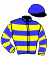 casaque portée par Lelievre Meh. jockey du cheval de course JALEA JIEL, information pmu ZETURF