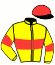 casaque portée par Fraigne Mlle I. jockey du cheval de course JUNE DE RODREY, information pmu ZETURF