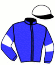 casaque portée par Mlle Lepage A. jockey du cheval de course KORFOU LEMAN, information pmu ZETURF