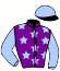 casaque portée par Rochard B. jockey du cheval de course KEMBLA, information pmu ZETURF