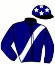 casaque portée par Abrivard M. jockey du cheval de course INTOUCHABLE, information pmu ZETURF casaque portée par Abrivard M. jockey du cheval de course INTOUCHABLE, information pmu ZETURF