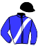 casaque portée par Dabouis A. jockey du cheval de course LITTLE ORELIE, information pmu ZETURF