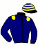 casaque portée par Nivard F. jockey du cheval de course KISS ME DE NAVARY, information pmu ZETURF