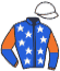casaque portée par Van Den Putte Jr J. jockey du cheval de course COSTELLO O.E., information pmu ZETURF casaque portée par Van Den Putte Jr J. jockey du cheval de course COSTELLO O.E., information pmu ZETURF
