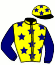 casaque portée par Gelormini G. jockey du cheval de course LA GUARDIA, information pmu ZETURF