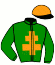 casaque portée par Raffin E. jockey du cheval de course IBISCUS MAN, information pmu ZETURF casaque portée par Raffin E. jockey du cheval de course IBISCUS MAN, information pmu ZETURF