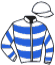 casaque portée par Abrivard A. jockey du cheval de course KRIS MARTIN, information pmu ZETURF