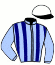 casaque portée par Bonne D. jockey du cheval de course JOSHUA PEJI, information pmu ZETURF